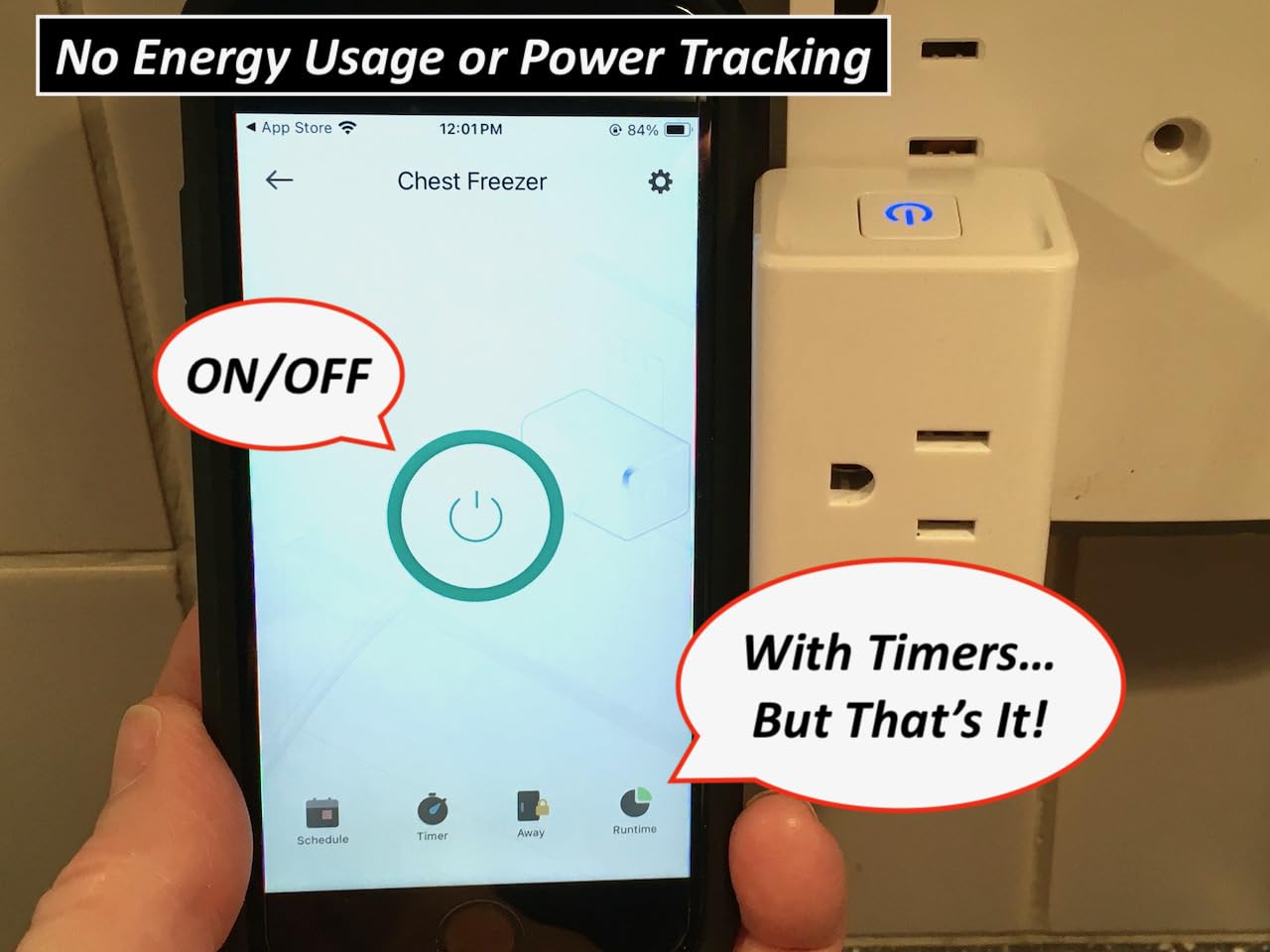 Kasa Smart Plug Ultra Mini 15A, Smart Home Wi-Fi Outlet Works with Alexa, Google Home & IFTTT, No Hub Required, UL Certified, 2.4G WiFi Only, 2 Count (Pack of 1)(EP10P2) , White - Customer Photo 4