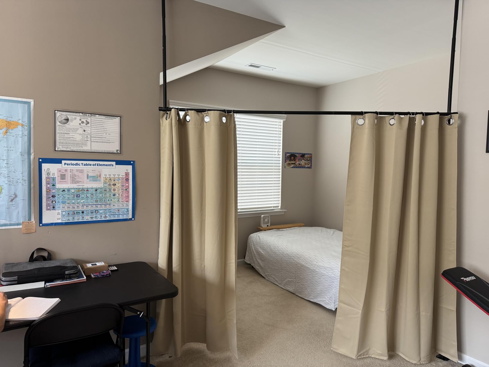 Joydeco Grey Curtains 84 Inch Long, Room Divider Blackout Curtains for Bedroom with Grommets, Thermal Insulated, Noise Reducing Room Darkening Black Out Drapes for Bedroom Living Room Window, 2 Panels - Customer Photo 1