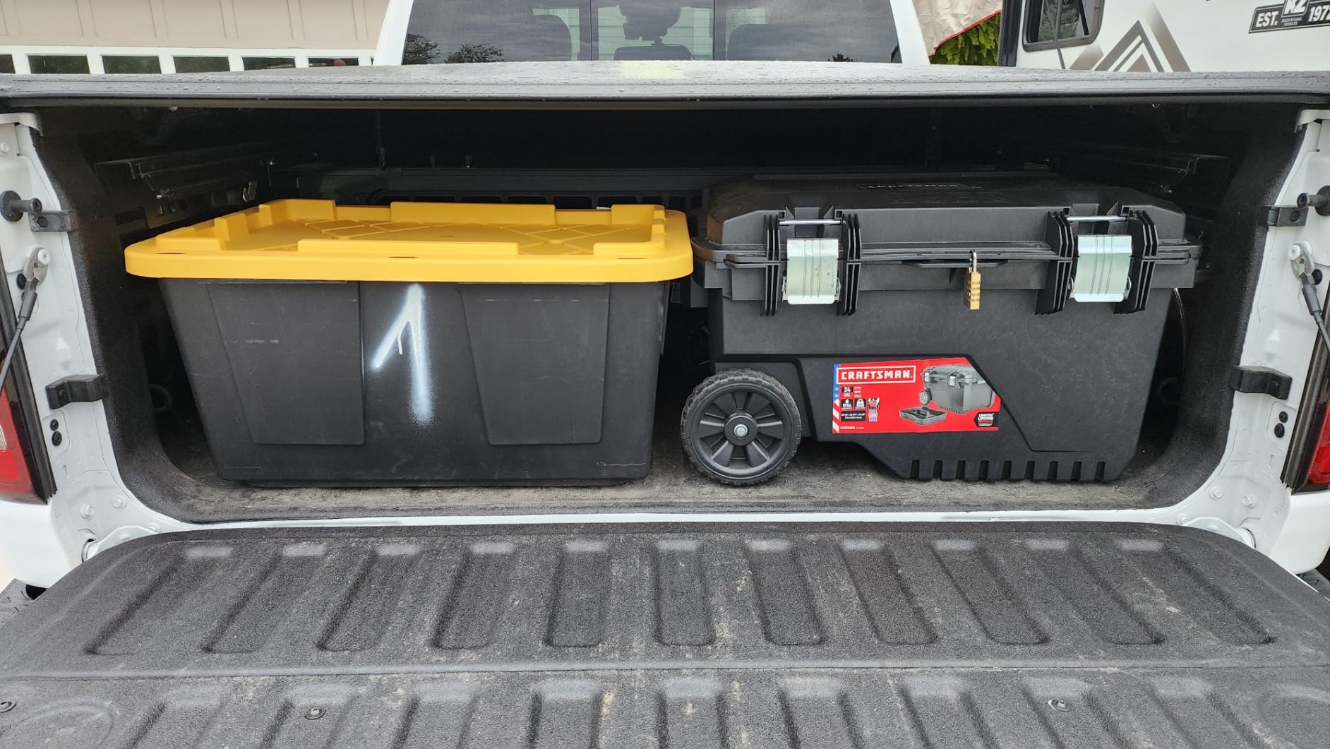 CRAFTSMAN 29-in. Rolling Tool Box with Wheels, Black, Plastic, Lockable (CMST24800) Customer Review CRAFTSMAN 29-in. Rolling Tool Box with Wheels, Black, Plastic, Lockable (CMST24800) - Customer Photo 3