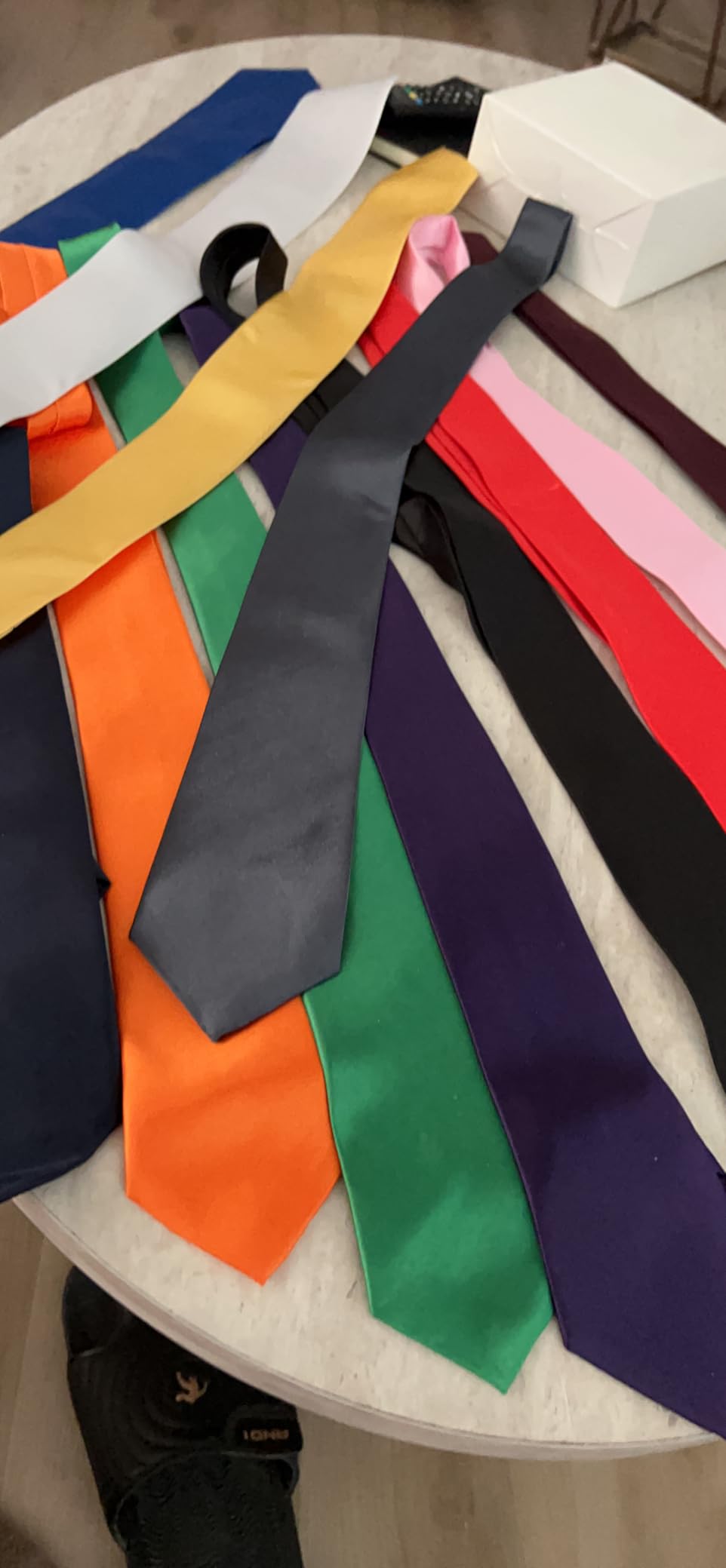 Solid Satin Pure Color Ties Set Business Formal Necktie Tie for Men Formal Occasion Wedding - Customer Photo 4