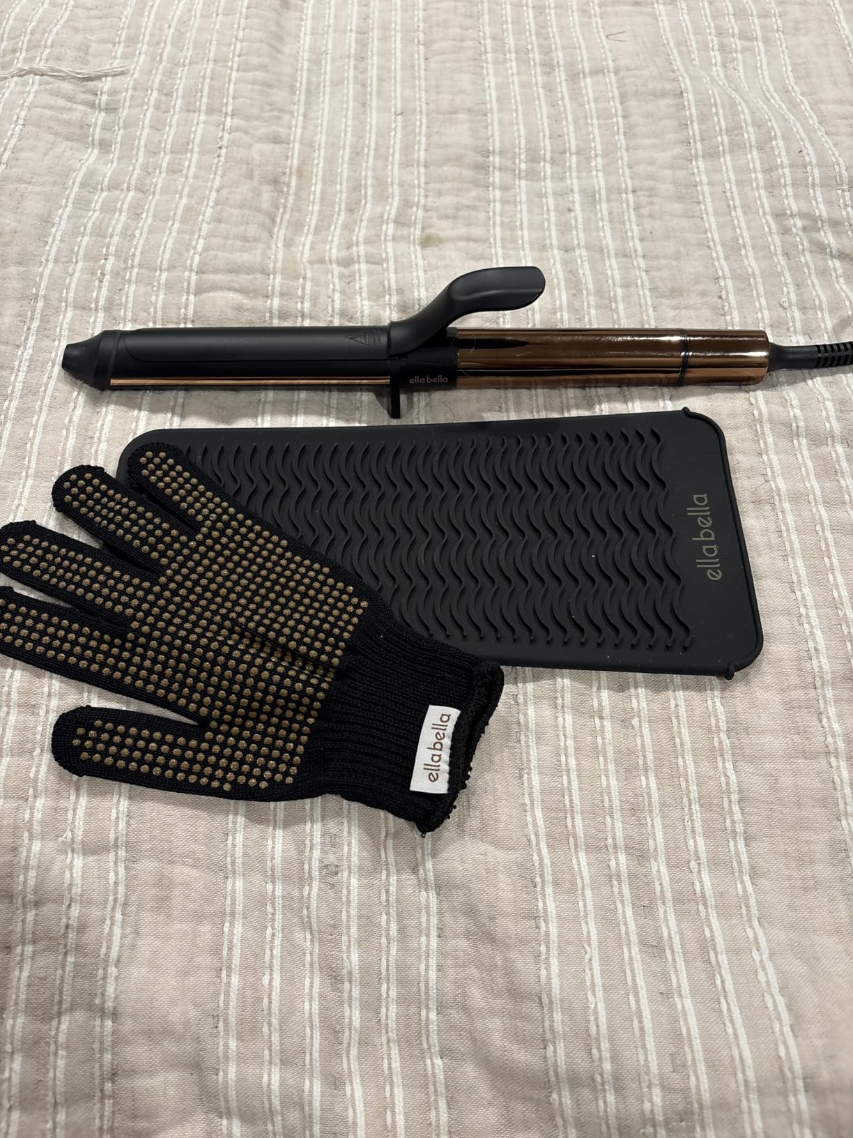 ELLA BELLA® Curling Iron 1 Inch • Professional Hair Curler • Curling Wand • Ceramic Curling Irons • Transform Your Look in Seconds • Suitable for All Hair Types • Say Goodbye to Heat Damage - Customer Photo 2