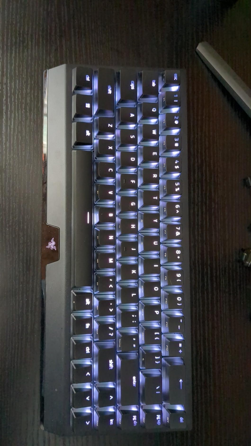 BlackWidow V3 Mini HyperSpeed 65% Wireless Mechanical Gaming Keyboard: Yellow Mechanical Switches Linear & Silent - Phantom Pudding Keycaps - Chroma RGB - Up to 200 Hr Battery - Snap Tap - Customer Photo 1