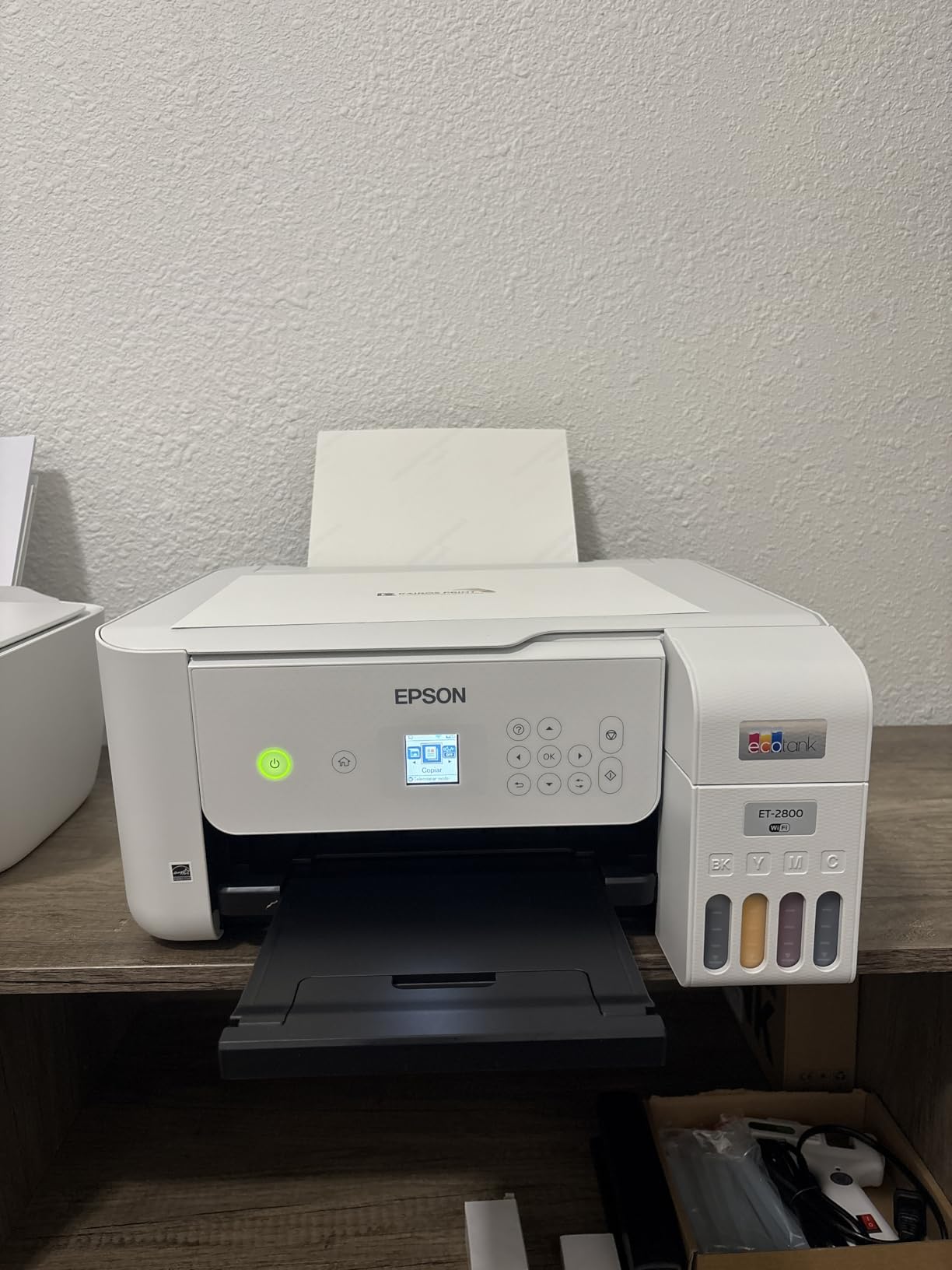 Epson EcoTank ET-2800 Wireless Color All-in-One Cartridge-Free Supertank Printer with Scan and Copy – The Ideal Basic Home Printer - Black, Medium - Customer Photo 1