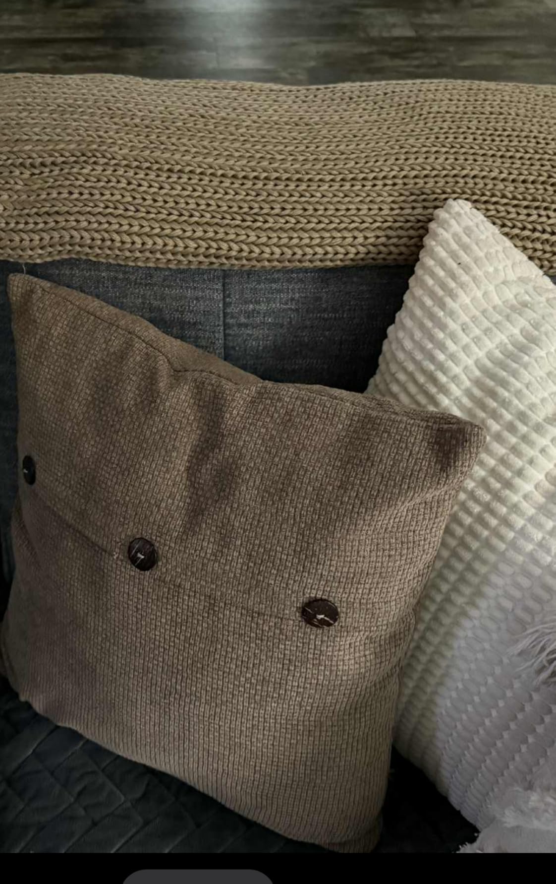 L'AGRATY Weighted Blanket for Adults- Dark Grey, 48