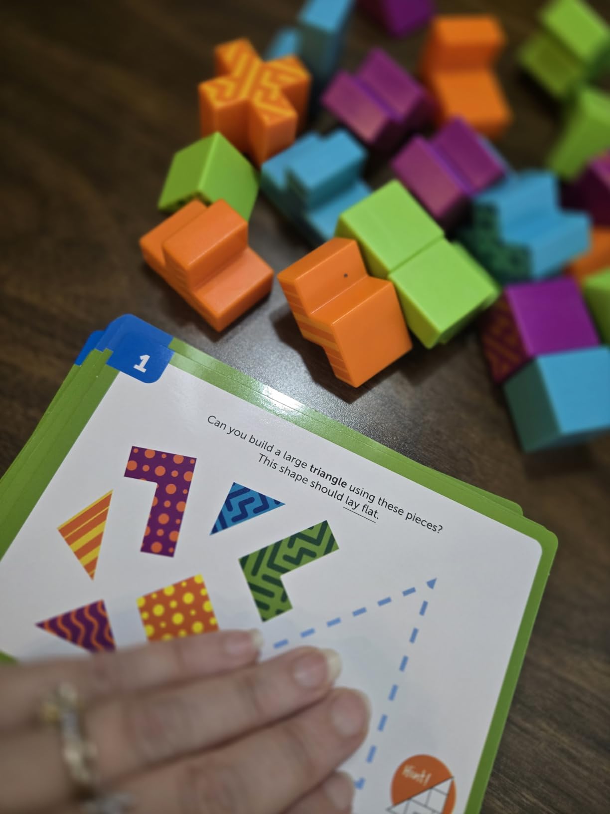 Learning Resources STEM Explorers Brainometry - 3d Puzzle, Brain Games, Brainteaser, Building Logic Toys, Gifts For Boys and Girls, Fine Motor Skills , Pattern Blocks, Math Manipulatives - Customer Photo 1