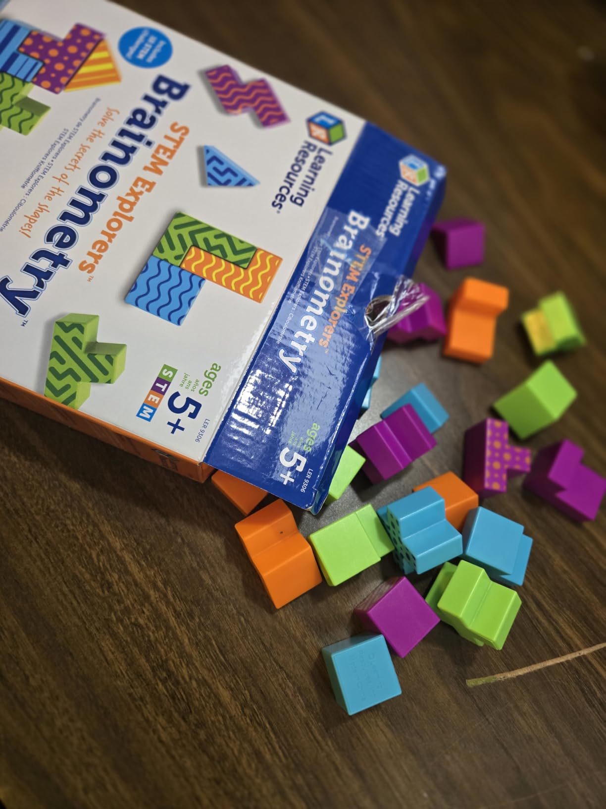 Learning Resources STEM Explorers Brainometry - 3d Puzzle, Brain Games, Brainteaser, Building Logic Toys, Gifts For Boys and Girls, Fine Motor Skills , Pattern Blocks, Math Manipulatives - Customer Photo 1