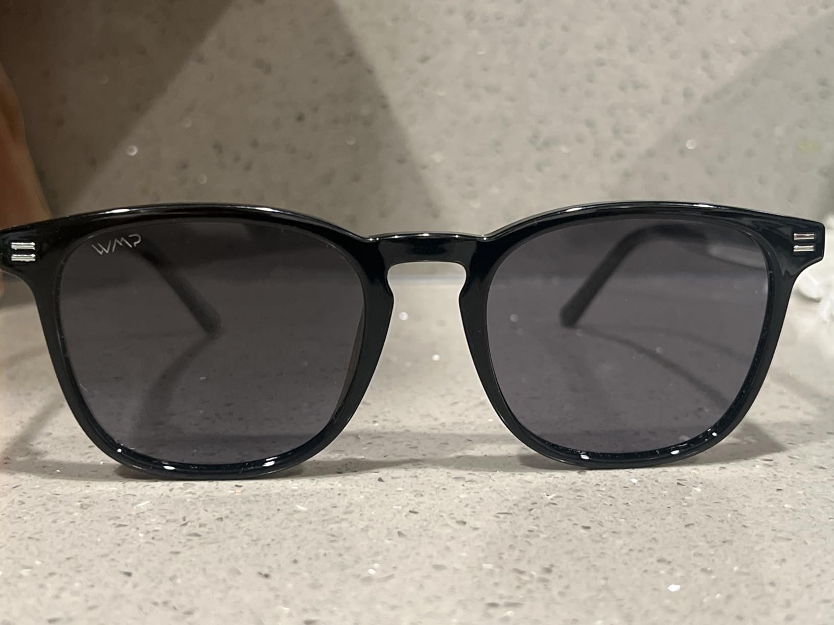 WMP Eyewear - Men's Polarized Modern Rounded Square Sunglasses Customer Review WMP Eyewear - Men's Polarized Modern Rounded Square Sunglasses - Customer Photo 1