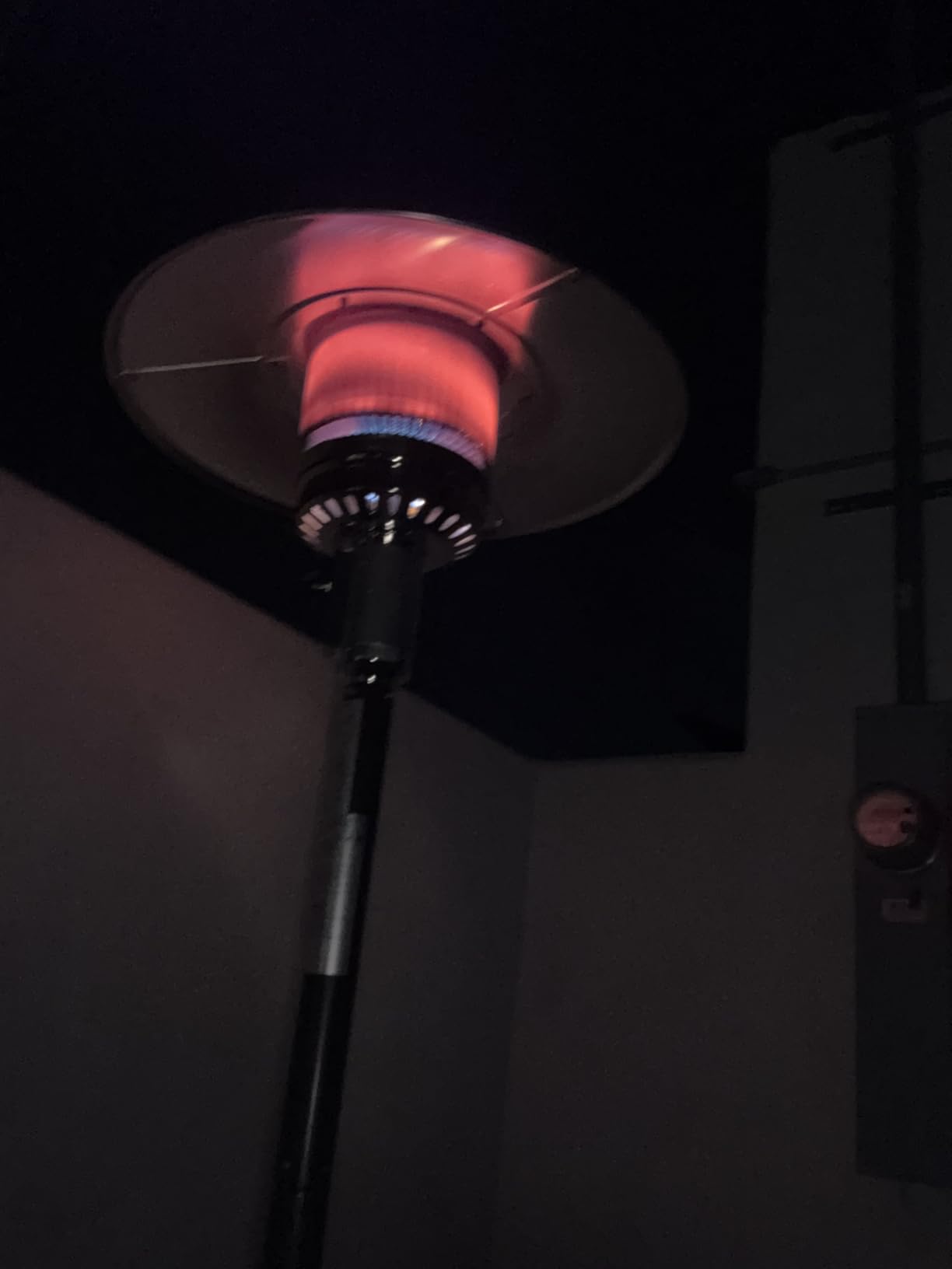 EAST OAK 50,000 BTU Patio Heater with Sand Box, Table Design, Double-Layer Stainless Steel Burner, Wheels, Triple Protection System, Outdoor Heater for Home and Residential, Pinecone - Customer Photo 1