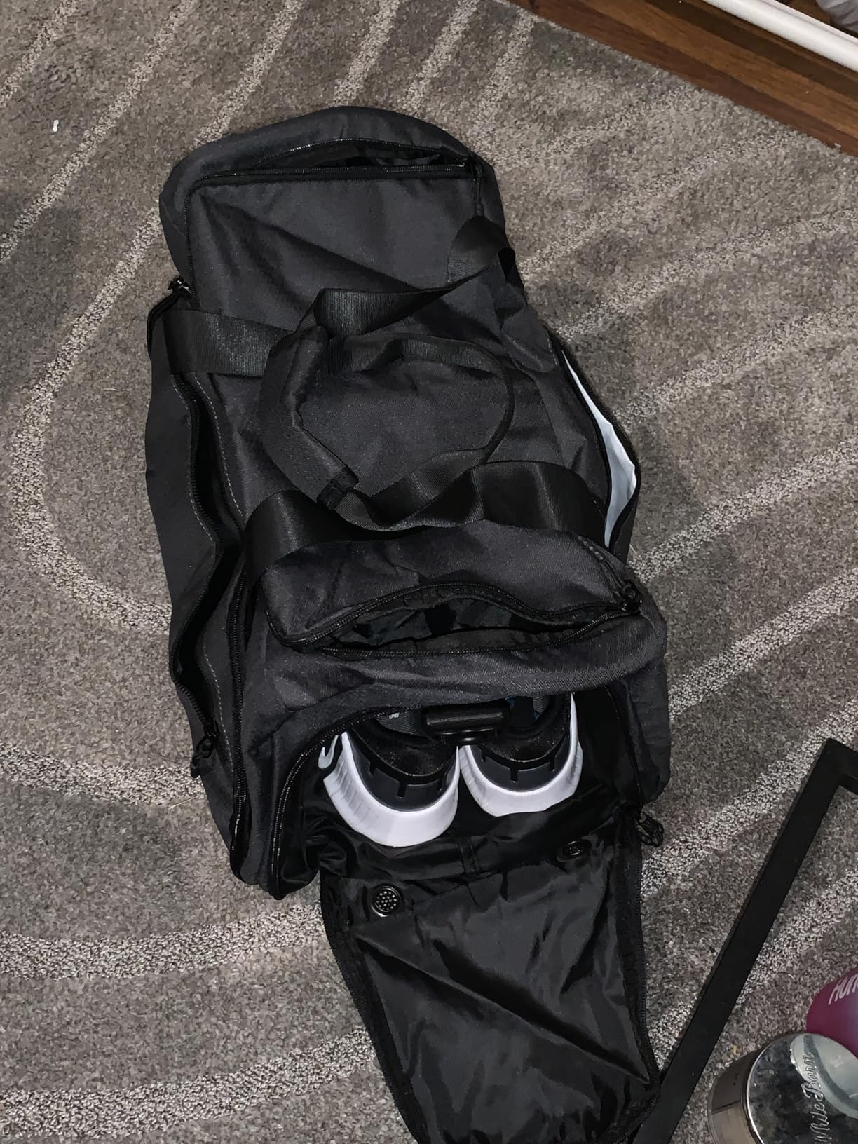 Gym Bag for Men Women, Small Fitness Workout Sports Bag with Wet Pocket & Shoes Compartment, Water Resistant Overnight Weekender Duffel Bag - Customer Photo 1