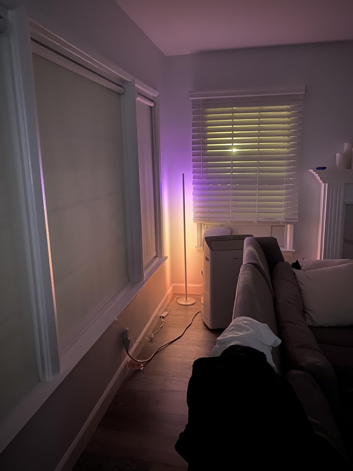 Govee RGBIC Floor Lamp Basic, LED Corner Lamp Works with Alexa, 1000 Lumen Smart Modern Floor Lamp with Music Sync and 16 Million DIY Colors, Color Changing Standing Lamp for Bedroom Living Room Black Customer Review Govee RGBIC Floor Lamp Basic, LED Corner Lamp Works with Alexa, 1000 Lumen Smart Modern Floor Lamp with Music Sync and 16 Million DIY Colors, Color Changing Standing Lamp for Bedroom Living Room Black - Customer Photo 1