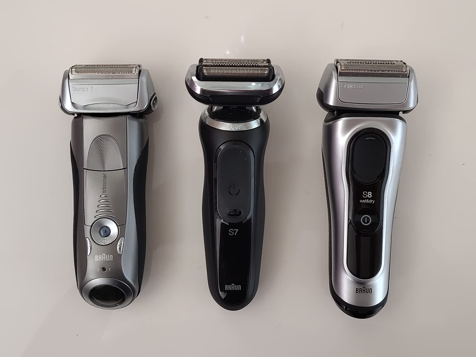 Braun Electric Razor for Men, Series 8 8457cc Electric Foil Shaver with Precision Beard Trimmer, Cleaning & Charging SmartCare Center, Galvano Silver - Customer Photo 2