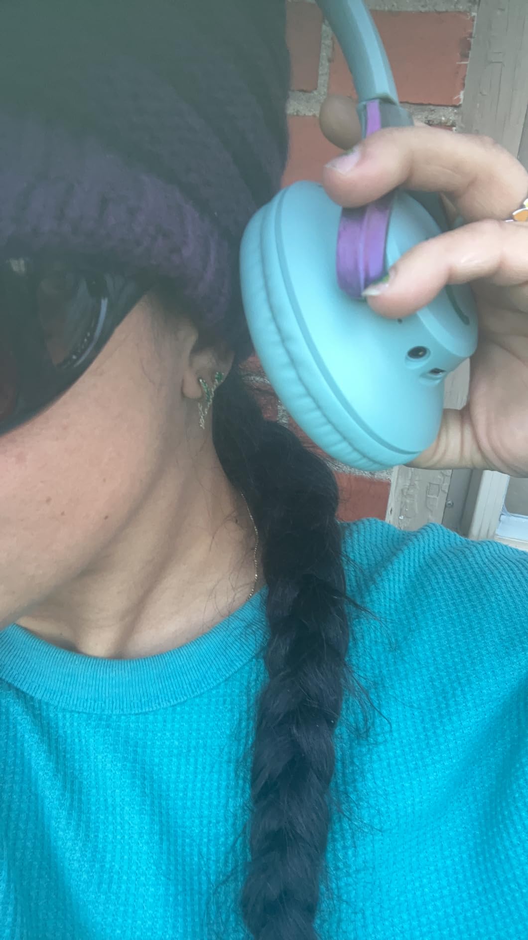 KVIDIO Bluetooth Headphones Over Ear, 65 Hours Playtime Wireless Headphones with Microphone, Foldable Lightweight Headset with Deep Bass, HiFi Stereo Sound Low Latency for Travel Work Cellphone Customer Review KVIDIO Bluetooth Headphones Over Ear, 65 Hours Playtime Wireless Headphones with Microphone, Foldable Lightweight Headset with Deep Bass, HiFi Stereo Sound Low Latency for Travel Work Cellphone - Customer Photo 4