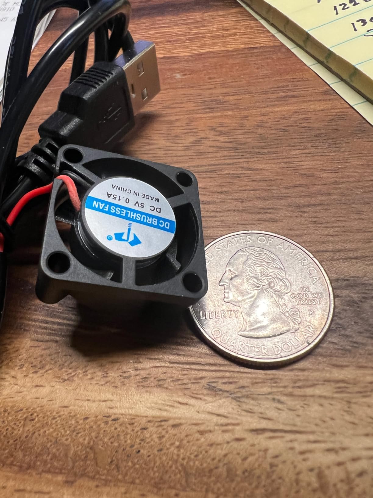 KIRO&SEEU 2pcs USB 5V DC Fan 2510 Small 2 pin Cooling Cooler Computer 25mm X 10mm (25x25x10) - Customer Photo 1