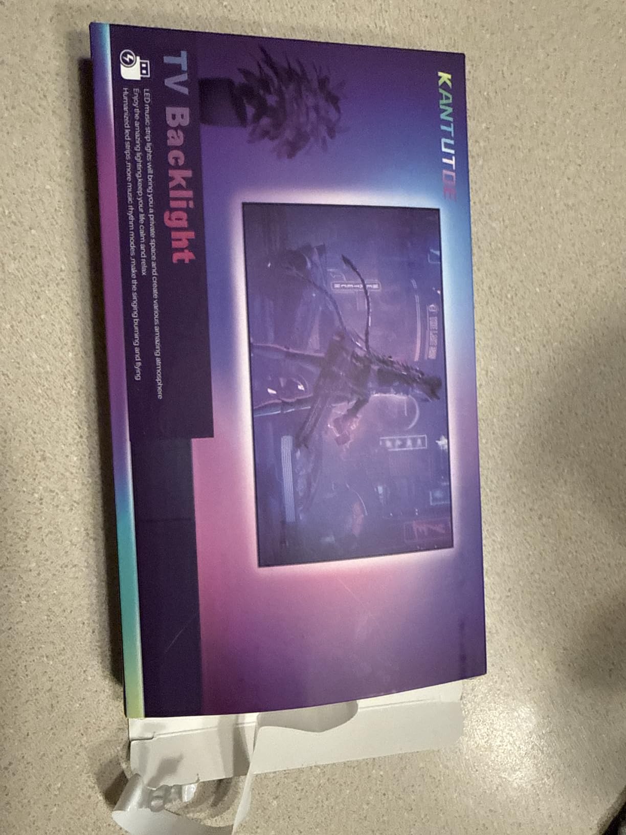 LED Lights for TV, 16.4ft LED Lights for 45-75 Inch TVs, RGB TV Backlight Behind, Music Sync Bluetooth APP & Remote Control Strip Lights USB Powered for Bedroom, Gaming, Home Décor Customer Review LED Lights for TV, 16.4ft LED Lights for 45-75 Inch TVs, RGB TV Backlight Behind, Music Sync Bluetooth APP & Remote Control Strip Lights USB Powered for Bedroom, Gaming, Home Décor - Customer Photo 2