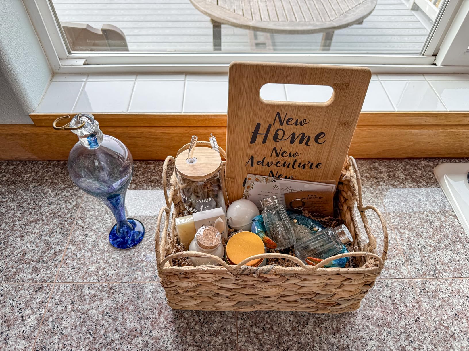 House Warming Gifts New Home, Perfect House Warming Gifts, New Home Gift Idea for Women Men Homeowner, New Apartment Essentials, New Home New Adventure New Memories 2025 Cutting Board - Customer Photo 1