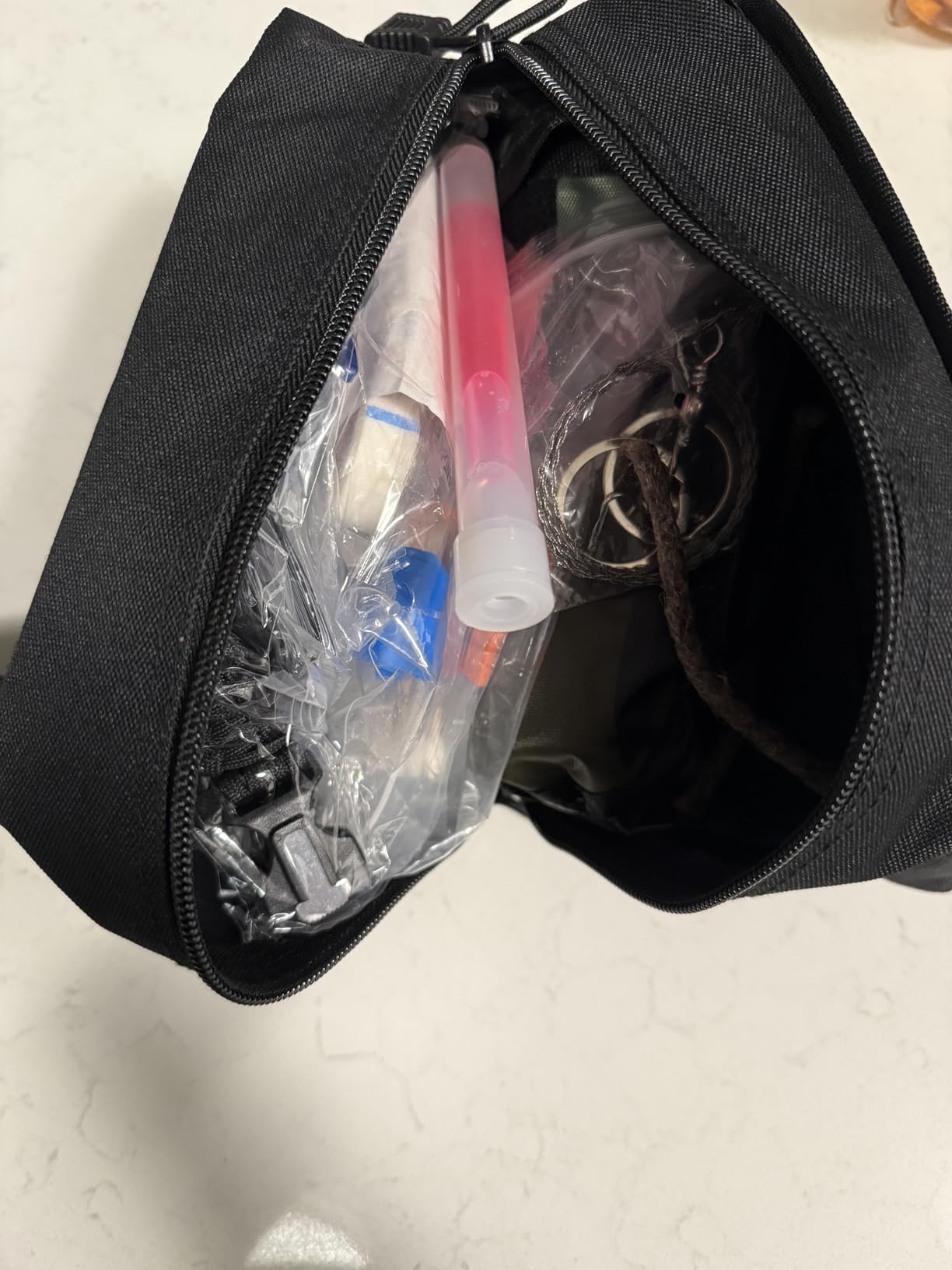 Emergency Survival Kit and First Aid Kit, 142Pcs Professional Survival Gear and Supplies Equipment with Molle Pouch, Gift for Christmas Men Dad Husband Camping Hiking Hunting Outdoor Adventure - Customer Photo 1