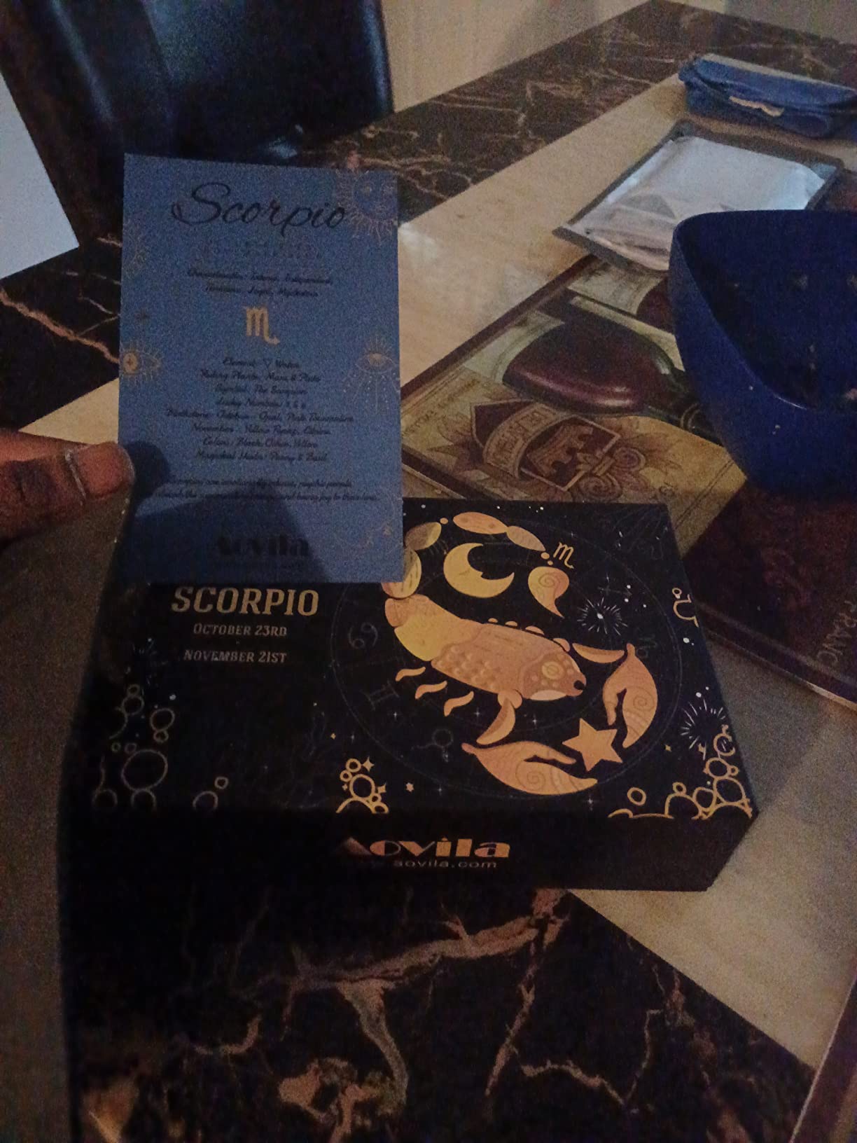 Scorpio Crystals Gift Set, Zodiac Signs Healing Crystals Birthstones with Horoscope Box Set Scorpio Astrology Crystals Healing Stones Gifts - Customer Photo 4
