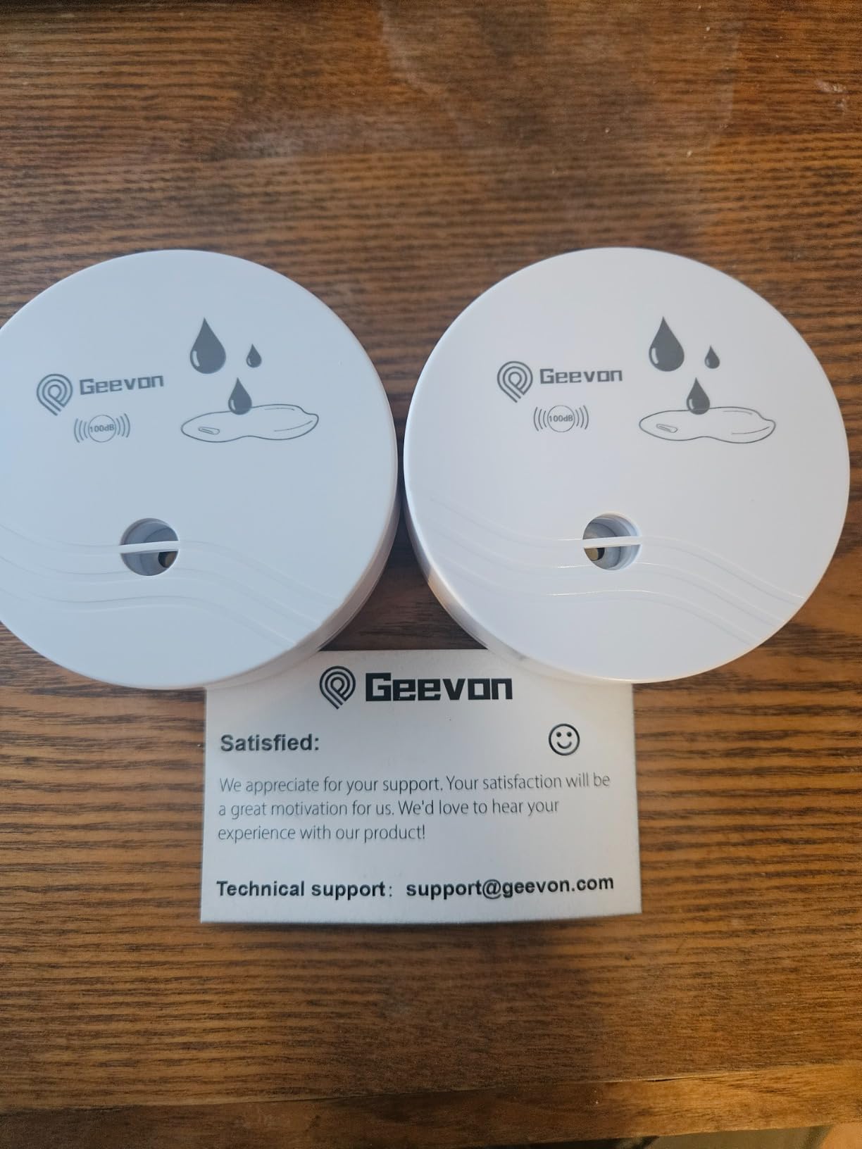 Geevon 2 Pack Water Leak Detectors, 100dB Water Sensor Alarms Flood Detector Customer Review Geevon 2 Pack Water Leak Detectors, 100dB Water Sensor Alarms Flood Detector - Customer Photo 2