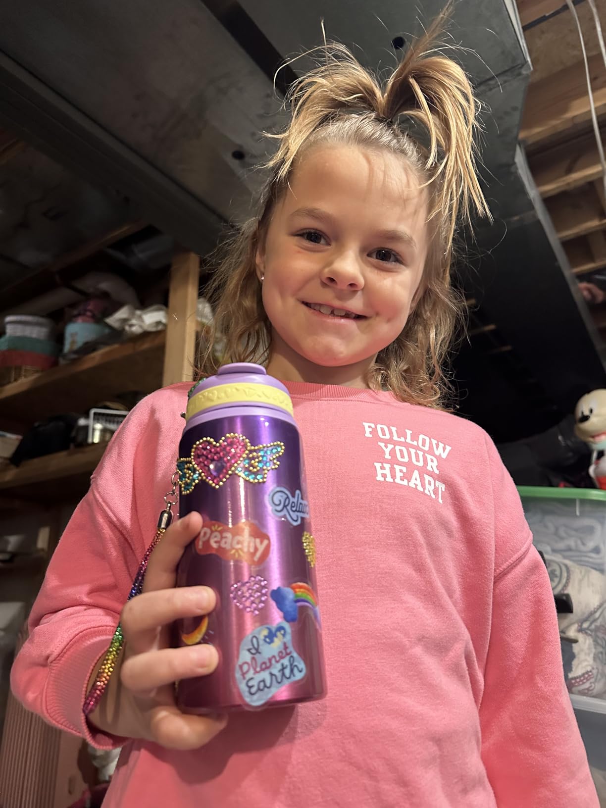 PURPLE LADYBUG Decorate Your Own Water Bottle for Girls - Mermaid Gifts for Girls Age 6-8, Gifts for 5 6 7 8 9 10 Year Old Girl Birthday, Christmas Gift, Crafts for Girl Ages 6-8 - Customer Photo 4