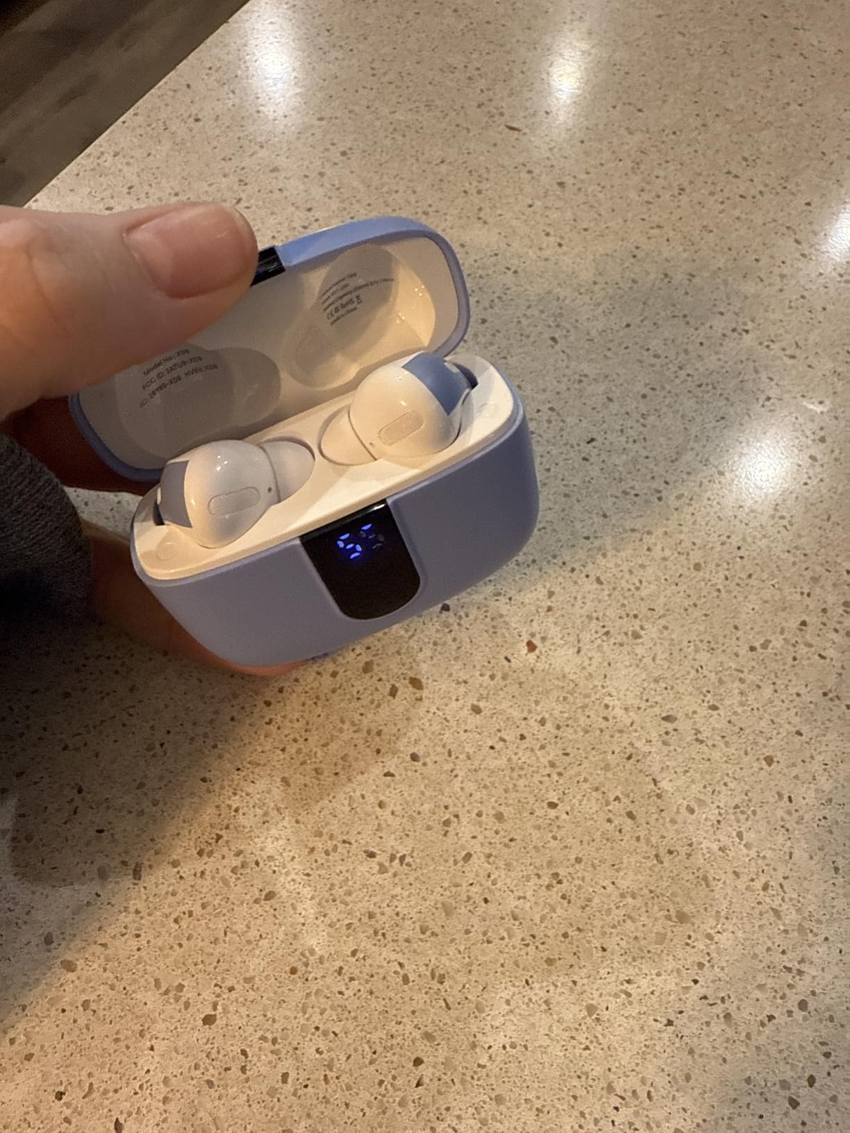 TAGRY Bluetooth Headphones True Wireless Earbuds 60H Playback LED Power Display Earphones with Wireless Charging Case IPX5 Waterproof in-Ear Ear buds with Mic for TV Smart Phone Laptop Computer Sports - Customer Photo 4