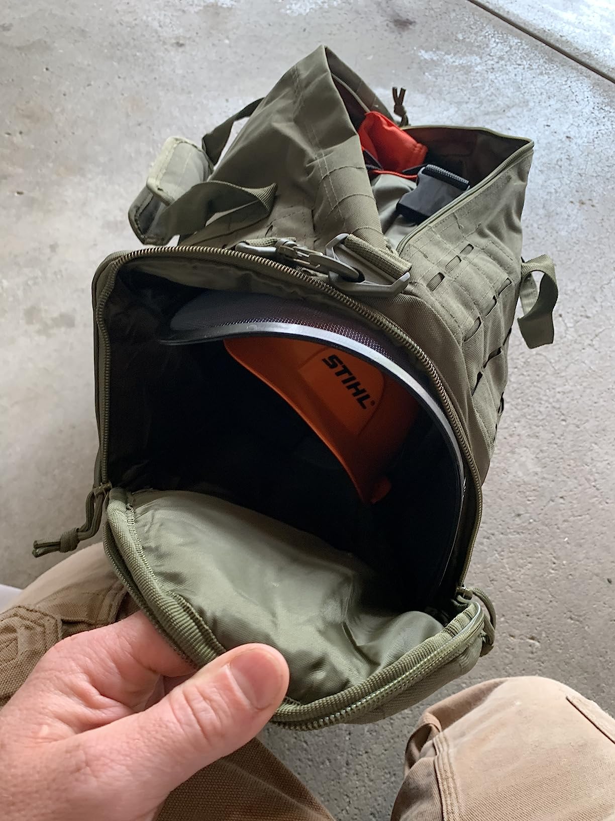 QT&QY 40L Military Tactical Duffle Bag For Men Sport Gym Fitness Tote Travel Training Workout With Shoe Compartment Basketball Football Weekender - Customer Photo 5