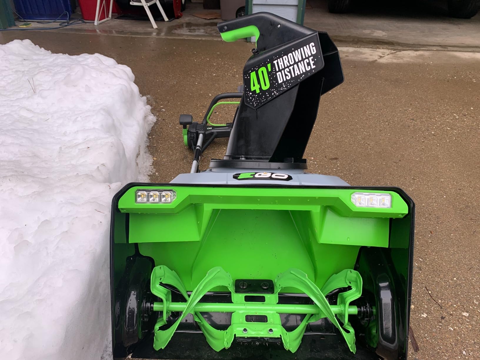 EGO Power+ SNT2112 21-Inch 56-Volt Lithium-Ion Cordless Snow Blower with Peak Power and Steel Auger - (2) 5.0Ah Batteries and Dual Port Charger Included - Customer Photo 2