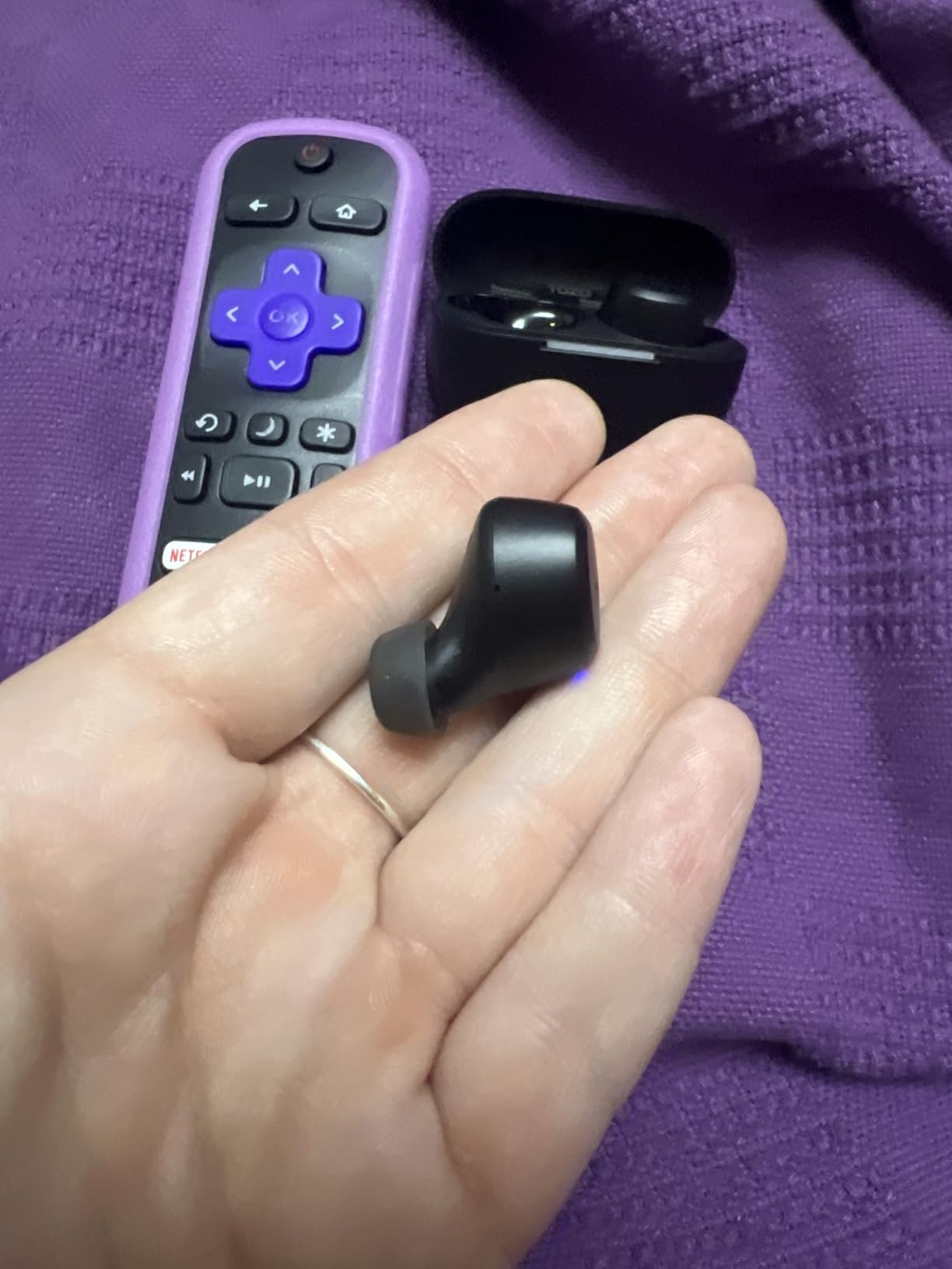 TOZO A1 Wireless Earbuds Bluetooth 5.3 Light Weight in Ear IPX5 Waterproof Headphones 2 Mic for AI Calls, Immersive Premium Sound Bass Headset with Charging Case, 32 Presets EQ Customization via App - Customer Photo 3