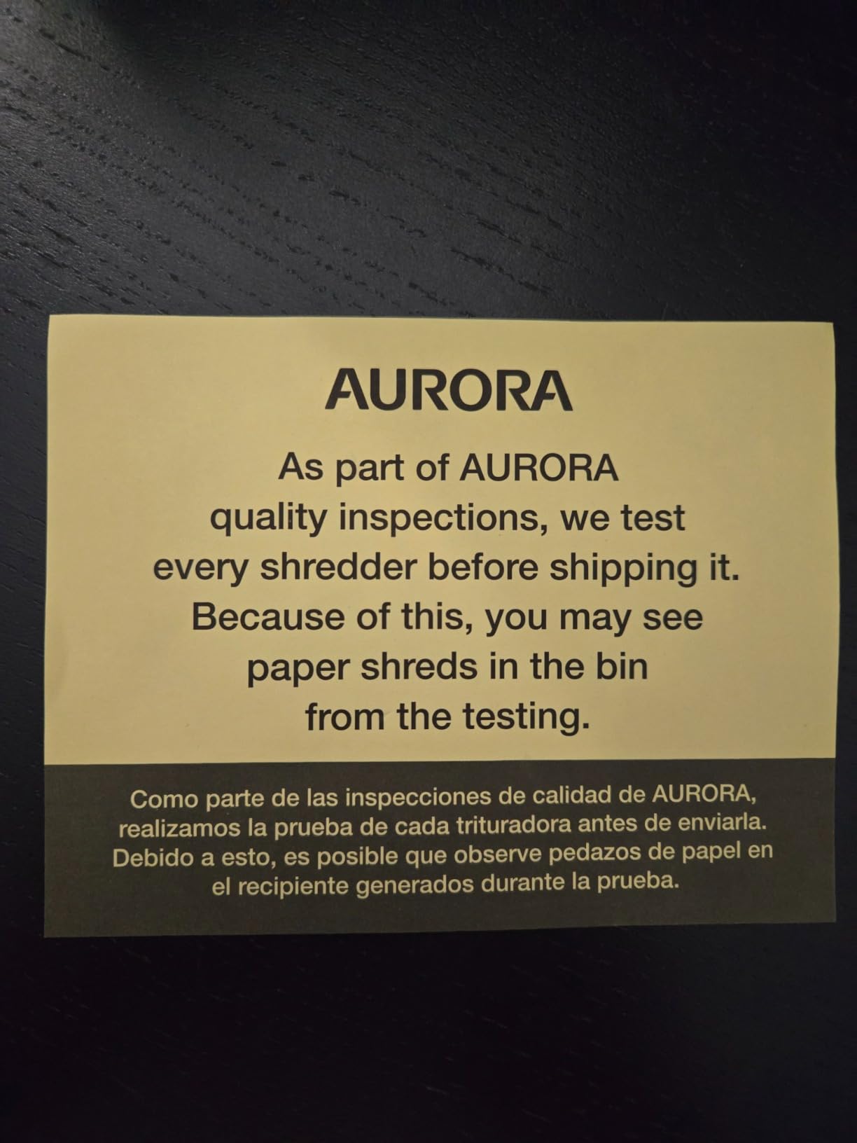 Aurora Commercial Grade 200-Sheet Auto Feed High Security Micro-Cut Paper Shredder/ 60 Minutes/Security Level P-5 - Customer Photo 2