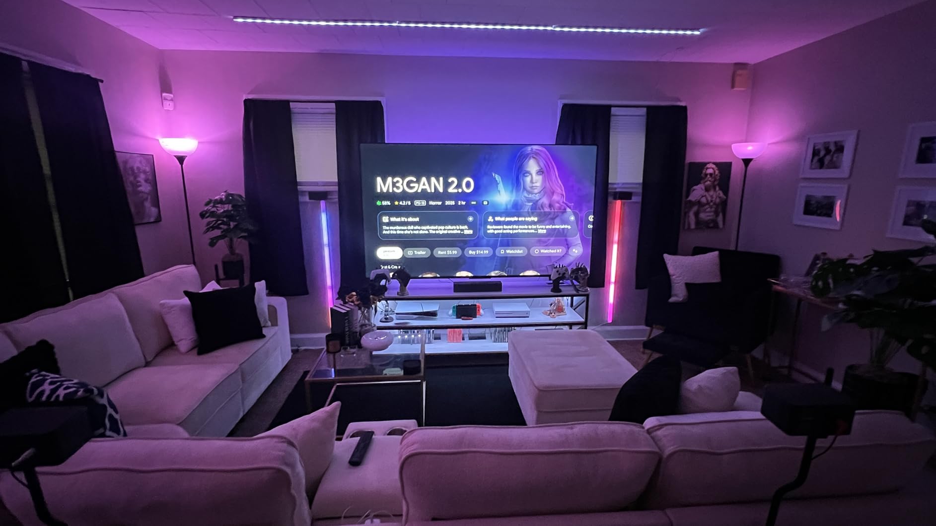 Govee Glide Wall Lights, RGBIC LED Light, Smart Gaming Light Works with Alexa and Google Assistant, RGB Lights Bar, LED Wall Lights for Bedroom, 2 Panels Set (3 Sections/Panel) Customer Review Govee Glide Wall Lights, RGBIC LED Light, Smart Gaming Light Works with Alexa and Google Assistant, RGB Lights Bar, LED Wall Lights for Bedroom, 2 Panels Set (3 Sections/Panel) - Customer Photo 1