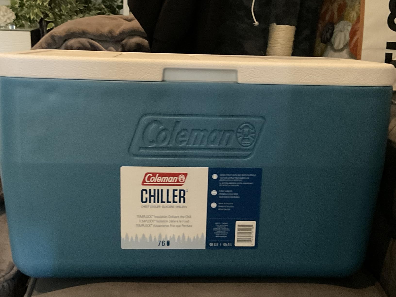 Coleman Chiller 48qt Insulated Portable Cooler with Ice Retention & Heavy-Duty Handles, Made in USA, Great for Camping, Tailgating, Parties, Sports, Concerts & More - Customer Photo 1
