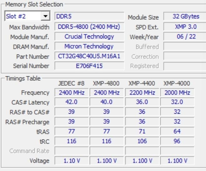 Crucial 16GB DDR5 RAM Kit (2x8GB), 4800MHz (PC5-38400) CL40 UDIMM 288-Pin Desktop Memory, Compatible with 13th Gen Intel Core and AMD Ryzen 7000 - CT2K8G48C40U5 Customer Review Crucial 16GB DDR5 RAM Kit (2x8GB), 4800MHz (PC5-38400) CL40 UDIMM 288-Pin Desktop Memory, Compatible with 13th Gen Intel Core and AMD Ryzen 7000 - CT2K8G48C40U5 - Customer Photo 5