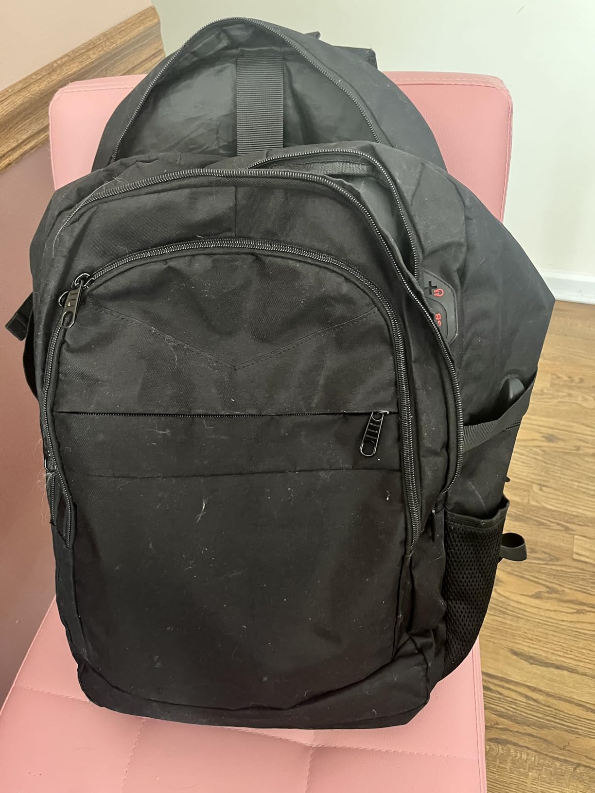 Travel Backpack, Large Carry on Backpack, 17 Inch Laptop Bag, Big Sturdy TSA-Friendly with USB Port College School Rucksack Bag, Gifts for Him Men Women, Black - Customer Photo 3