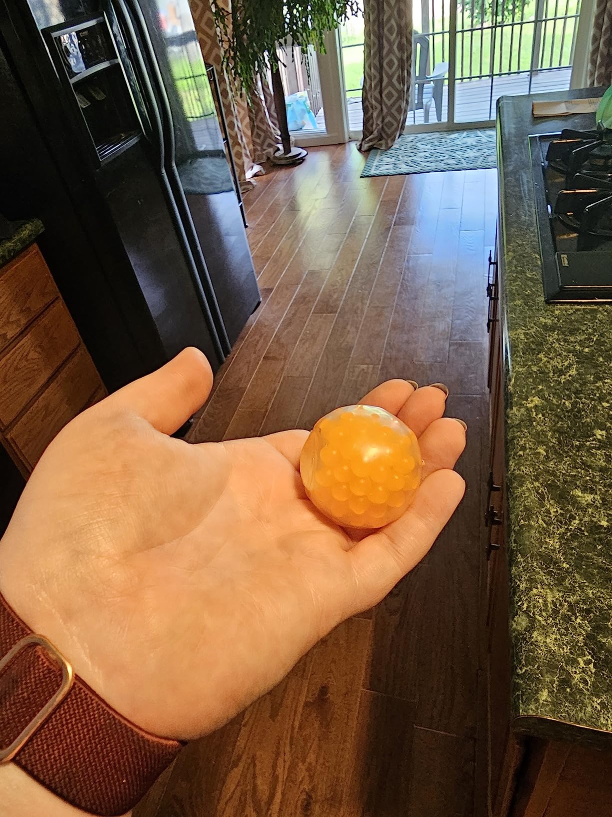 Sticky Stress Balls - Fidget Pack of 8 - Squishy Colorful Sensory Ball Stress Toys - Sticks to Ceiling and Wall - Stress Relief Gift, Party Supplies, Anxiety Relief Items for Adults - Customer Photo 1