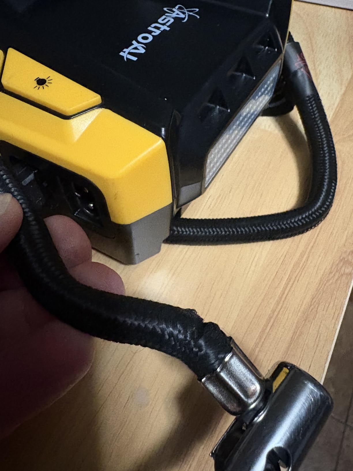 AstroAI AC/DC Tire Inflator Portable Air Compressor for Car, Air Pump for Car Tires, Car Accessories 150PSI with LED Light for Cars, Balls, Motorcycles, and Other Inflatables - Customer Photo 1