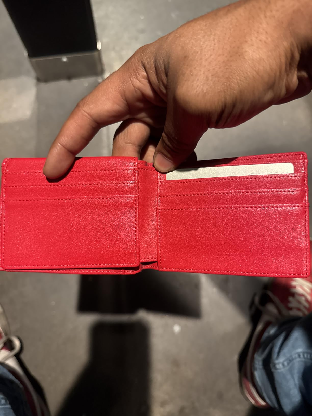 RUNBOX Wallet for Men Slim Rfid Leather 2 ID Window With Gift Box - Customer Photo 2