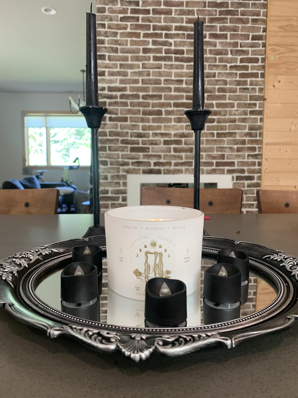 Pisces, Cancer, Scorpio Gifts for Women - 12oz Wood Wick Candles That Crackle with Crystals and Healing Stones. Healing Crystal Candles for Women Home Scented. Soy Wax, for Zodiac Birthdate - Customer Photo 4