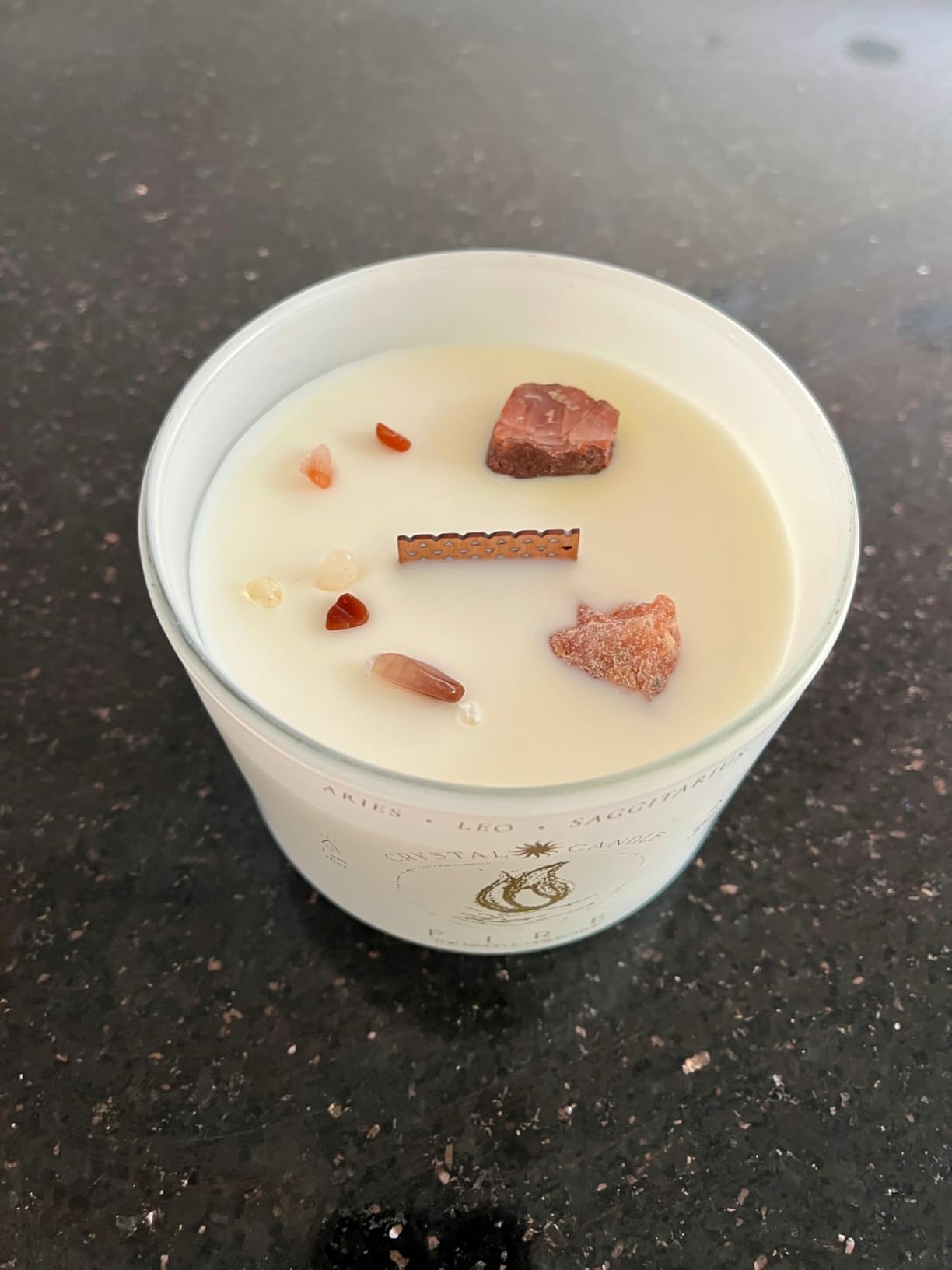 Pisces, Cancer, Scorpio Gifts for Women - 12oz Wood Wick Candles That Crackle with Crystals and Healing Stones. Healing Crystal Candles for Women Home Scented. Soy Wax, for Zodiac Birthdate - Customer Photo 5