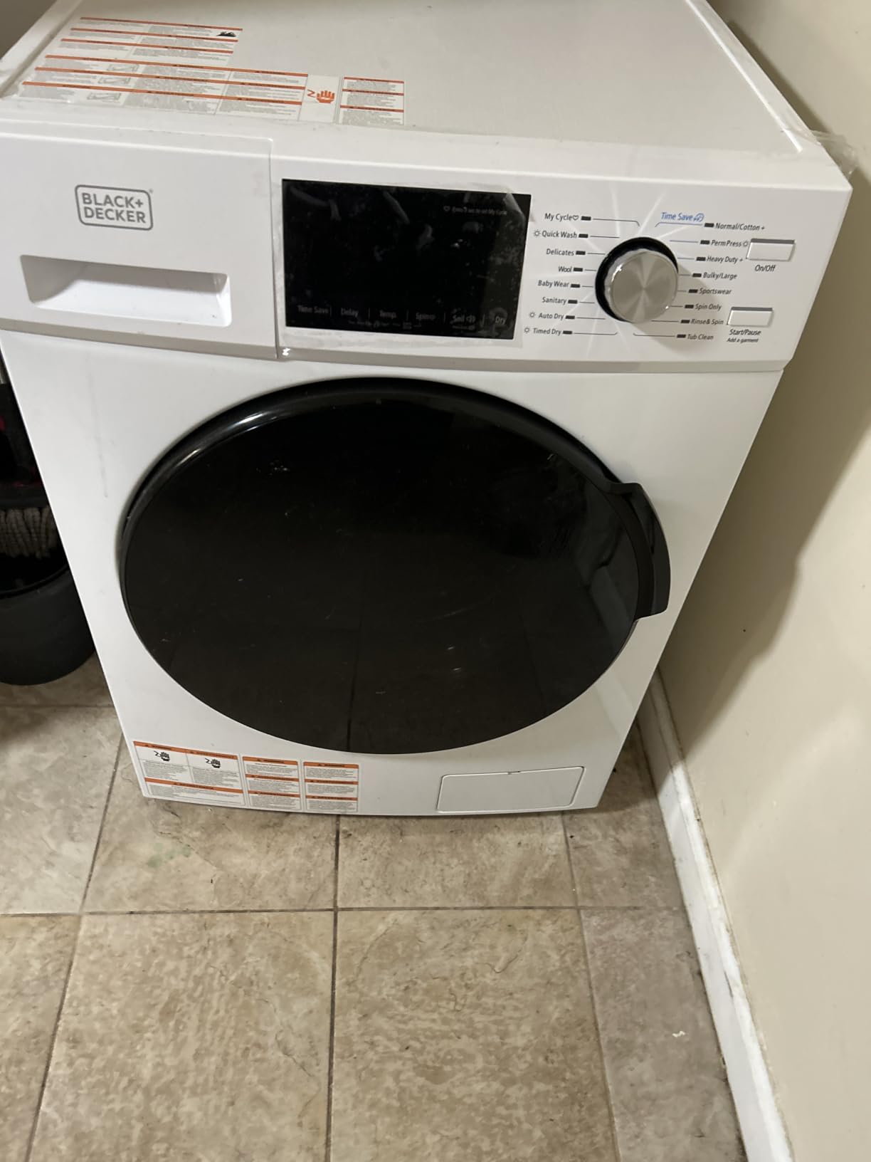 BLACK+DECKER Washer and Dryer Combo, 2.7 Cu. Ft. All In One Washer and Dryer with LED Display & 16 Cycles - Customer Photo 4