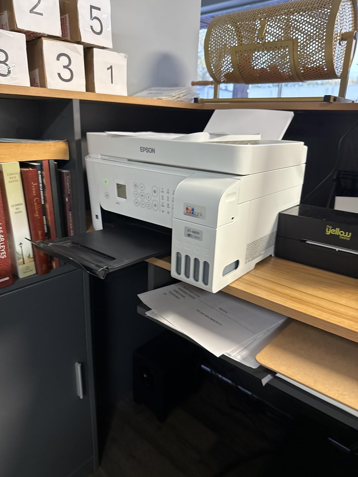 Epson EcoTank ET-4800 Wireless All-in-One Cartridge-Free Supertank Printer with Scanner, Copier, Fax, ADF and Ethernet – Ideal-for Your Home Office, White - Customer Photo 2