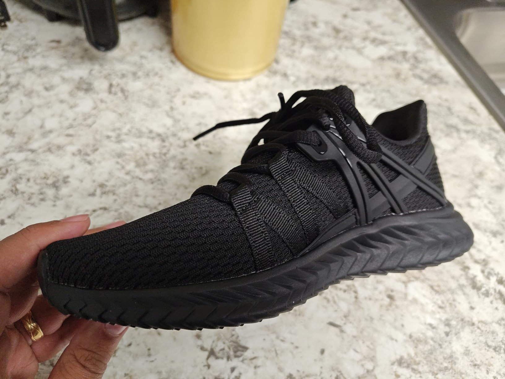 Abboos Womens Slip On Sneakers Women Walking Tennis Shoes Lightweight Casual Sneakers for Gym Travel Work - Customer Photo 2