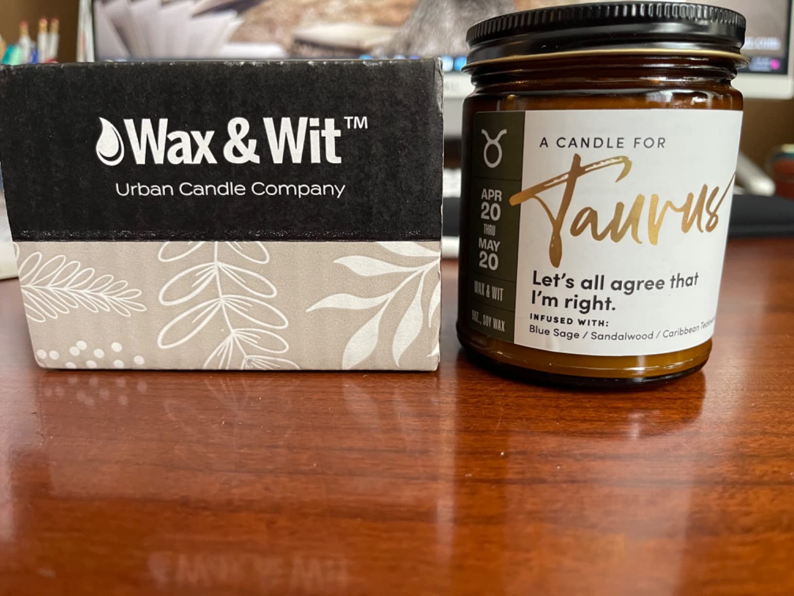 WAX & WIT Pisces Gifts for Women, Zodiac Gifts for Women, Astrology Gift for Woman, Zodiac Candles, Pisces Candle, March February Birthday Gift for Woman, Astrology Candle - 9oz - Customer Photo 3