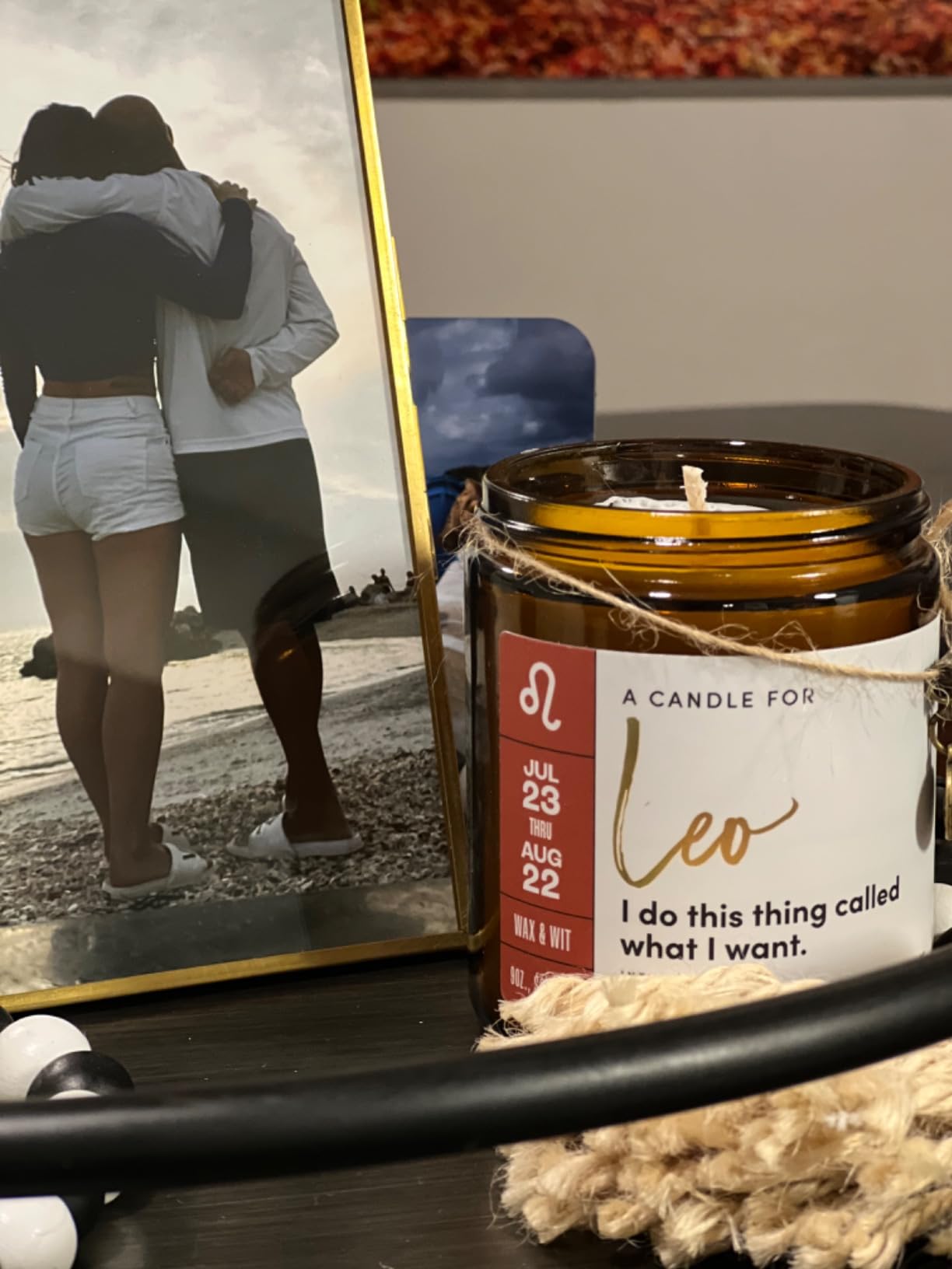 WAX & WIT Libra Candle Gifts for Women, Libra Zodiac Gifts, Astrology Gift for Women, Zodiac Astrology Candle, September October Birthday Gift for Woman - 9oz - Customer Photo 1