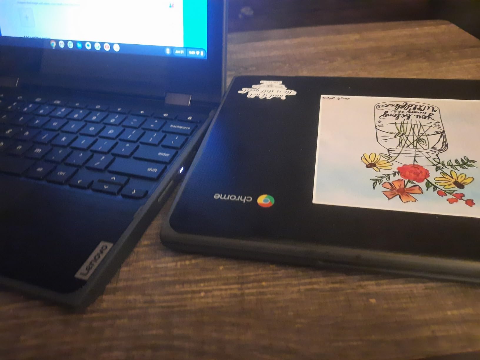 Lenovo Chromebook 300e 2-in-1 Convertible Laptop in Black AMD Processor up to 2.4Ghz 32GB eMMC 4GB DDR4 11.6in IPS Touchscreen BT Dual Webcam HDMI (Renewed) - Customer Photo 4