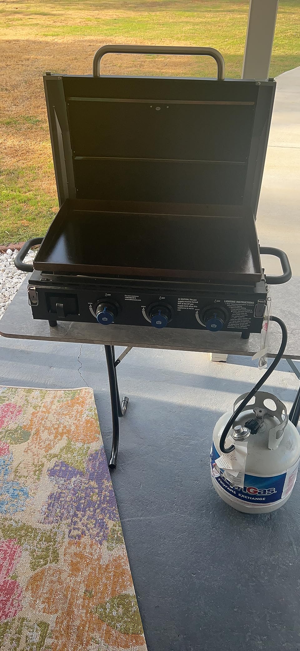 Razor Griddle Gas Grill & Griddle for Backyard Cooking and Camping, Portable Tabletop Stove - Customer Photo 1