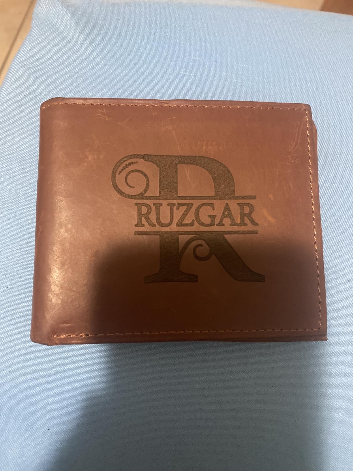 Personalized Wallet for Men, Custom Gifts for Father, Customized Monogram Wallet for Men, Son, Grandpa, Boyfriend, Fathers Day, Wedding, Anniversary, Birthday, Graduate - Customer Photo 2