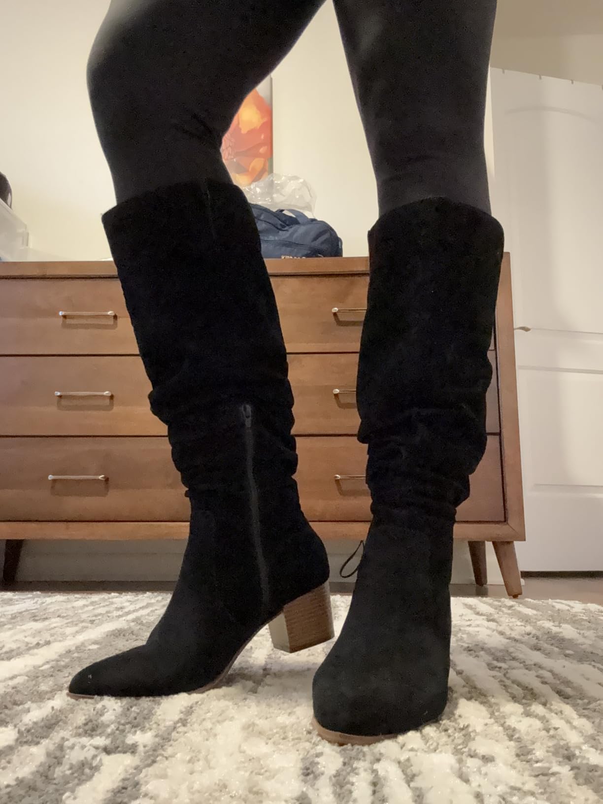 Amazon Essentials Women's Tall Block Heel Boots - Customer Photo 1