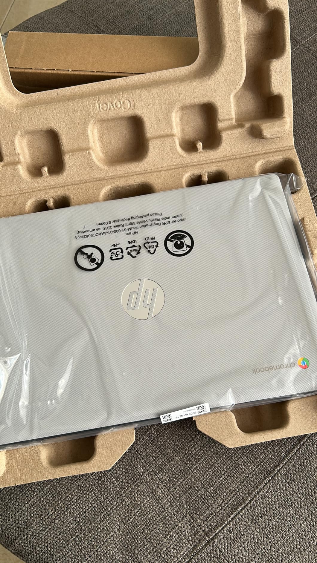 HP Chromebook 14 Laptop, Intel Celeron N4120, 4 GB RAM, 64 GB eMMC, 14