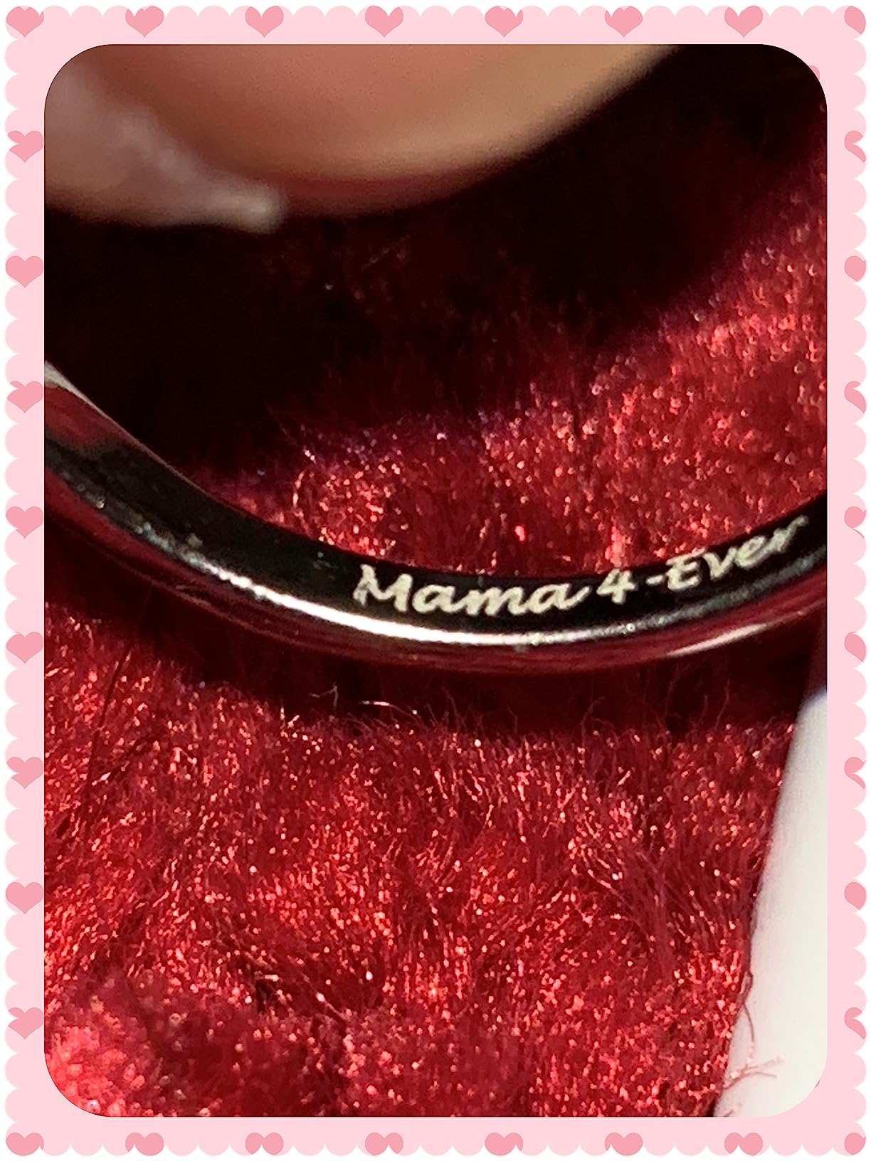 Custom4U Personalized Mothers Ring with 1-5 Birthstones Names Engraved 925 Sterling Silver/14K White Gold Plated Birthstone Rings for Women Promise Ring Birthday Jewelry Gifts for Mom Grandmother Wife - Customer Photo 3