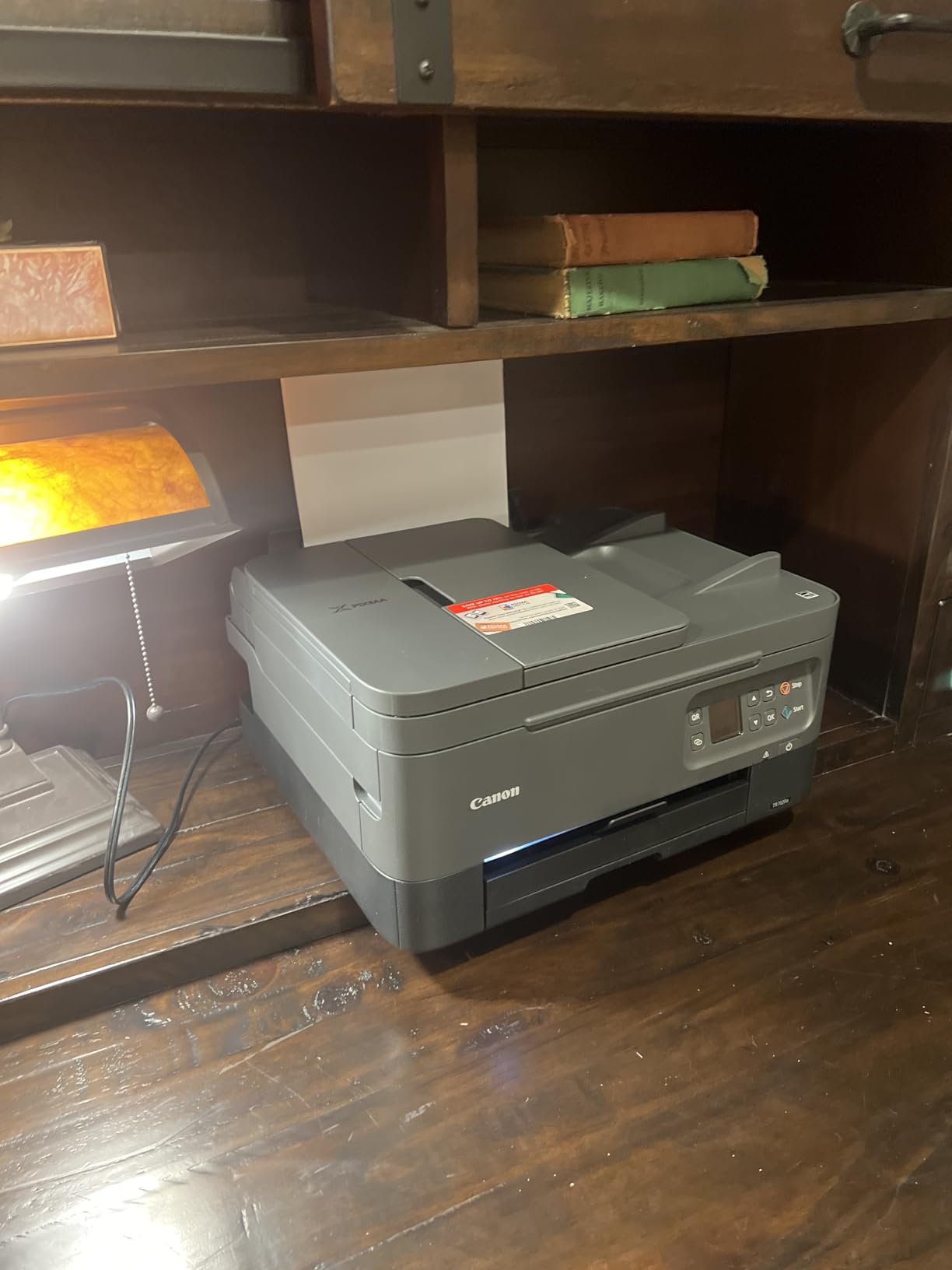 Canon PIXMA TR7020a All-in-One Wireless Color Inkjet Printer, with Duplex Printing, Mobile Printing, and Auto Document Feeder, Black, Works with Alexa - Customer Photo 1