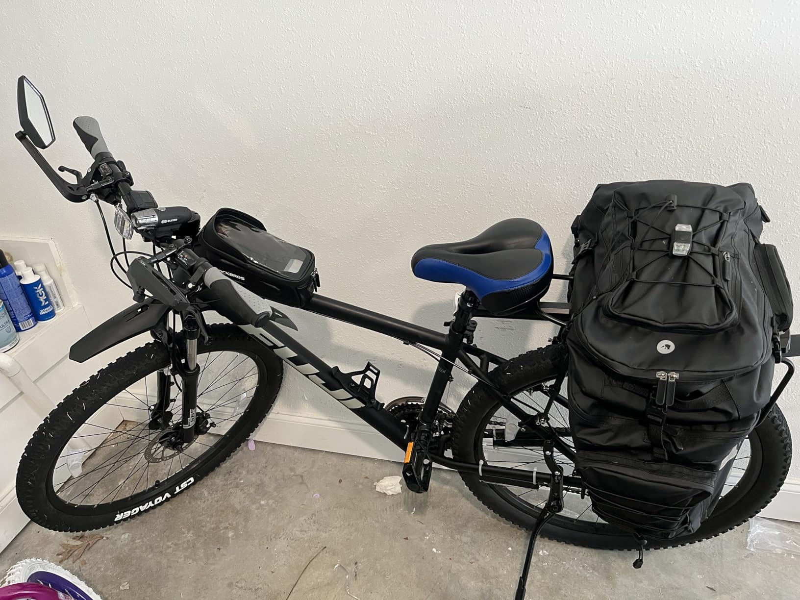 Bike Mirror 1 Pair, MAGICYCLE Bike Mirrors Handlebar Rear View Mirror, E-Bike Mirrors, 360 Degree Adjustable Rotatable Bicycle Mirrors for Handlebars, Safe Wide Angle HD Glass Bike Side Mirrors - Customer Photo 2